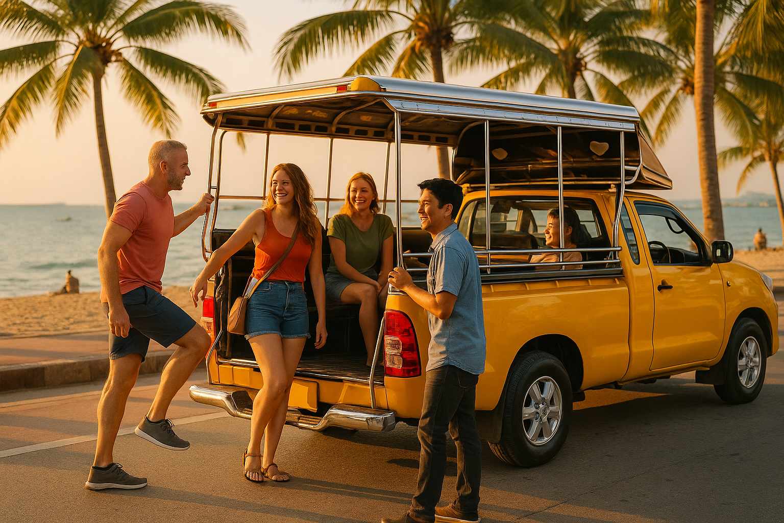 baht bus pattaya guide