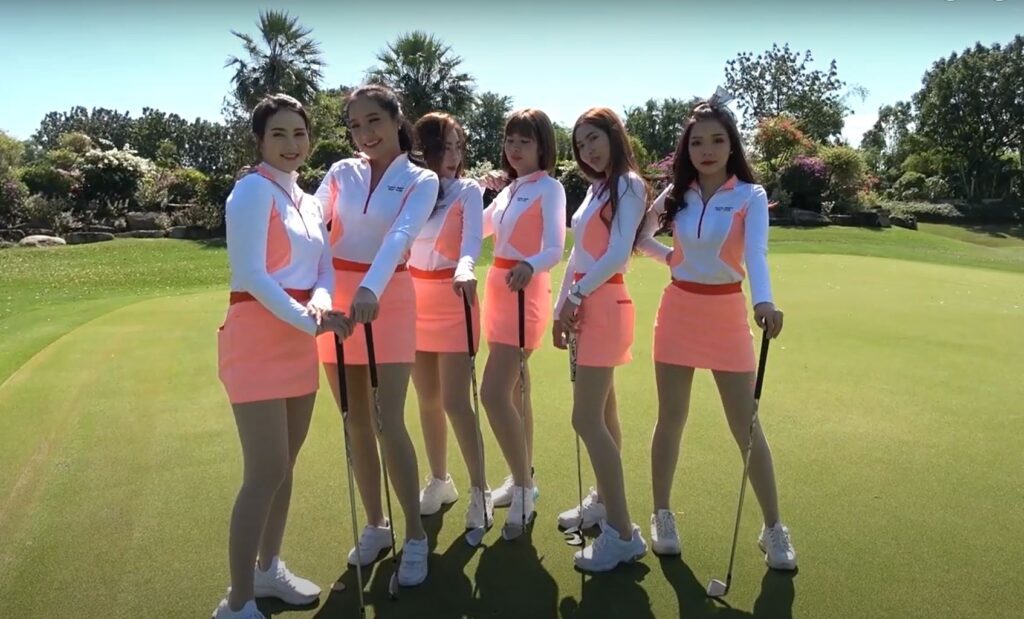 The stunning Gollf Caddies in Pattaya, Thailand